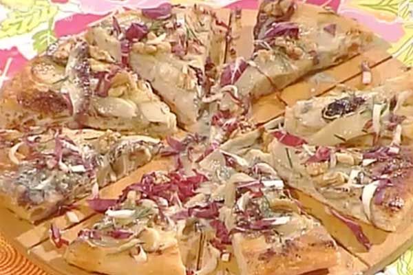 Pizza gorgonzola pere e radicchio - Gabriele Bonci