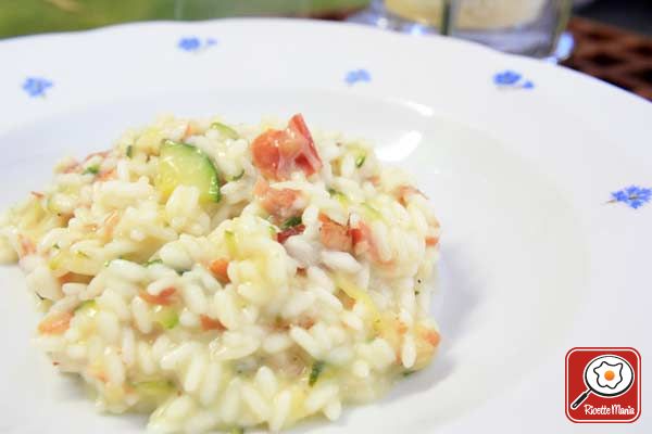 Risotto con speck e zucchine