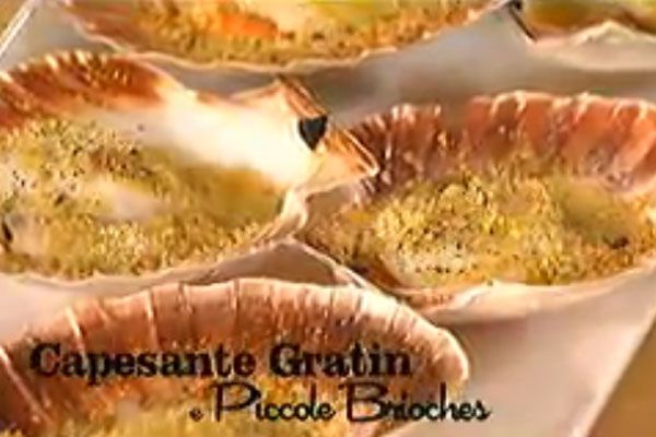 Capesante gratinate e piccole brioches - I men� di Benedetta