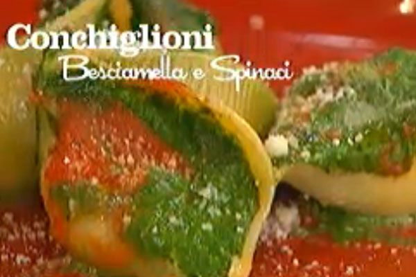 Conchiglioni besciamella e spinaci - I men� di Benedetta