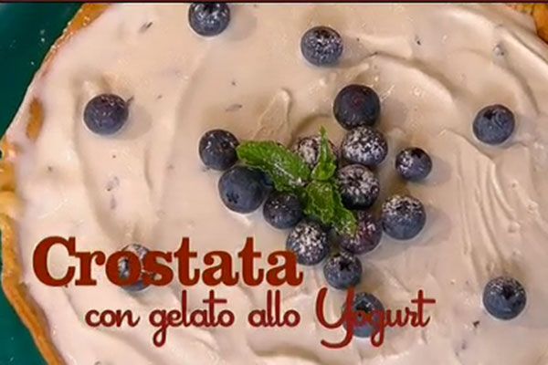 Crostata con gelato allo yogurt - I men� di Benedetta