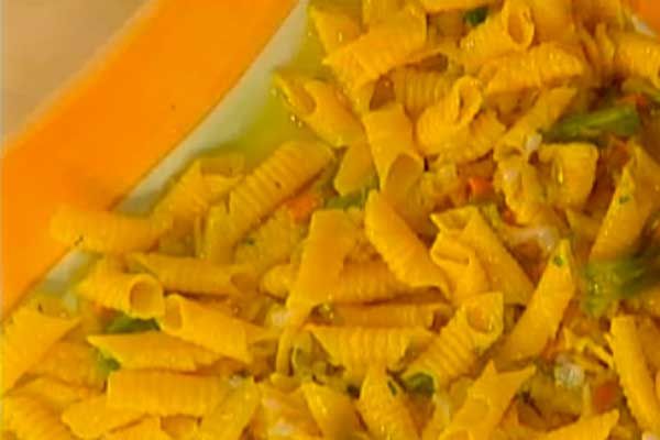 Garganelli ai fiori di zucca