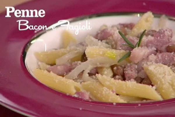 Penne bacon e fagioli - I men� di Benedetta