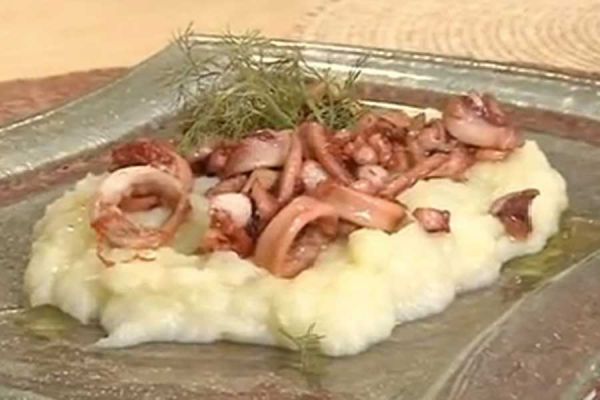 Pur� di finocchi al sapore di mare - cotto e mangiato