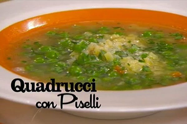 Quadrucci con piselli - I men� di Benedetta
