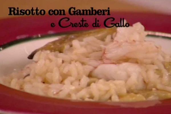 Risotto con gamberi e creste di gallo - I men� di Benedetta