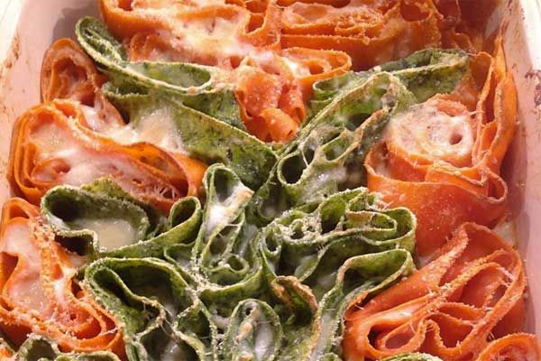 Rosette bicolore ai formaggi