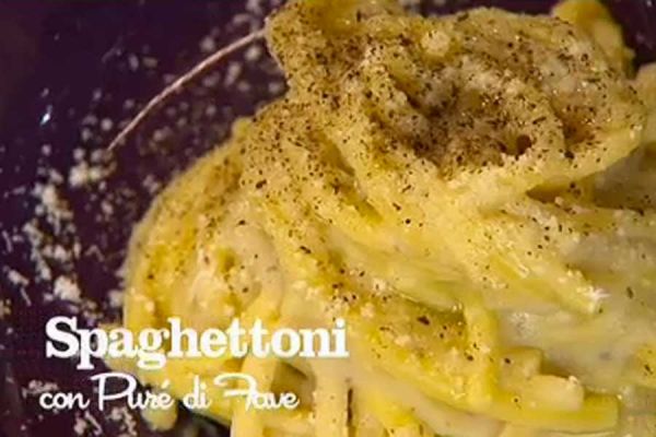 Spaghettoni con pur� di fave - I men� di Benedetta