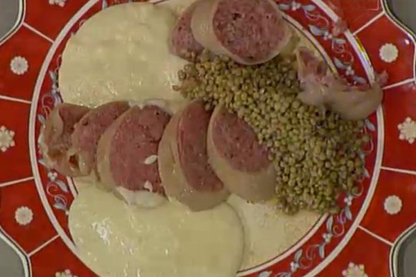 Zampone con pur� di patate e lenticchie - Alessandra Spisni