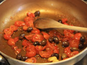 Triglie � la nicoise al vapore