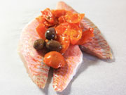 Triglie � la nicoise al vapore