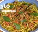 Spaghettoni con pesto trapanese - I men di Benedetta