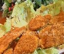 Bocconcini di pollo ai corn flakes - cotto e mangiato