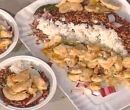 Eminc� di tacchino con succo di mela e mandorle con riso rosso
