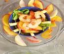 Insalata di gamberi ananas pesche e yogurt greco