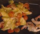 Lasagnette ai pomodorini e gamberi vestiti - I men� di Benedetta
