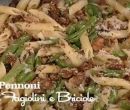 Pennoni con fagiolini e briciole - I men� di Benedetta