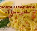 Tagliolini al salmone e panna acida - I men� di Benedetta