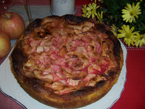 Torta di mele e amaretti