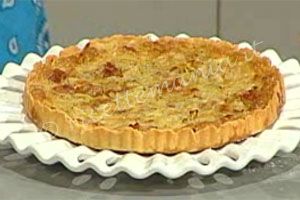 Quiche lorraine con concass� di pomodori e basilico - Anna Moroni