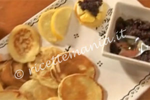 Blinis con caviale - cotto e mangiato