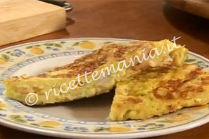 Frittata di porri e gamberi - cotto e mangiato