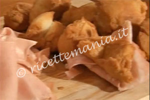 Gnocco fritto - cotto e mangiato