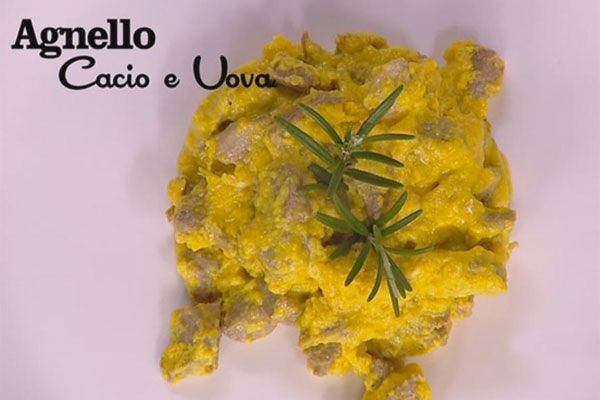 Agnello cacio e uova - I men di Benedetta