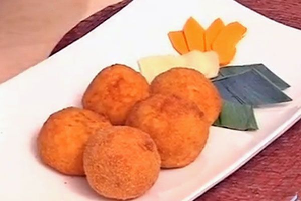 Arancini di riso - cotto e mangiato