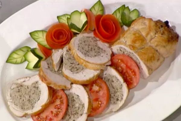 Ricetta Arrosto di tacchino alle olive e pomodoro fresco - Sergio Barzetti Arrosto di tacchino alle olive e pomodoro fresco - Sergio Barzetti
