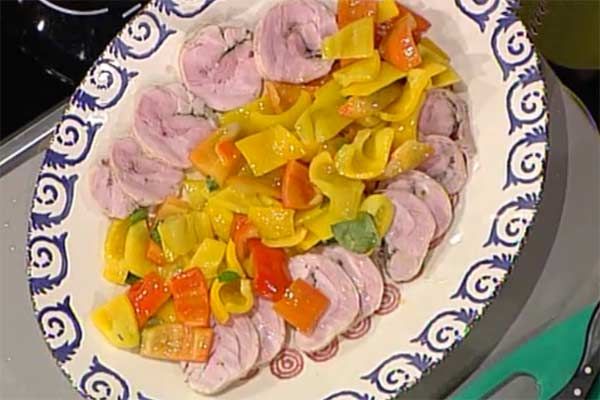 Arrosto di tacchino con peperoni in insalata - Alessandra Spisni