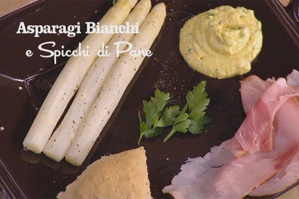 Asparagi bianchi e spicchi di pane - I men di Benedetta