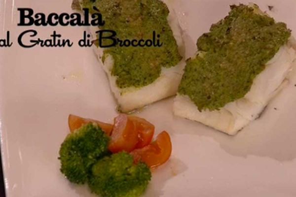 Baccal al gratin broccoli - I men di Benedetta