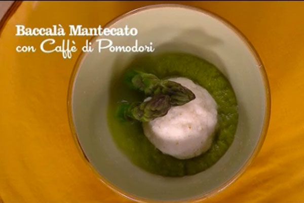 Baccalà mantecato con caffè di pomodori - I menù di Benedetta