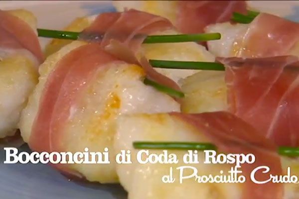 Bocconcini di coda di rospo al prosciutto crudo - I men di Benedetta