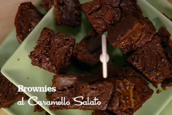 Brownies al caramello salato - I men di Benedetta