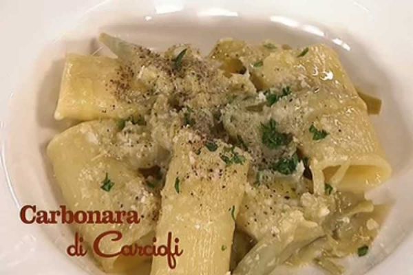 Carbonara di carciofi - I men di Benedetta