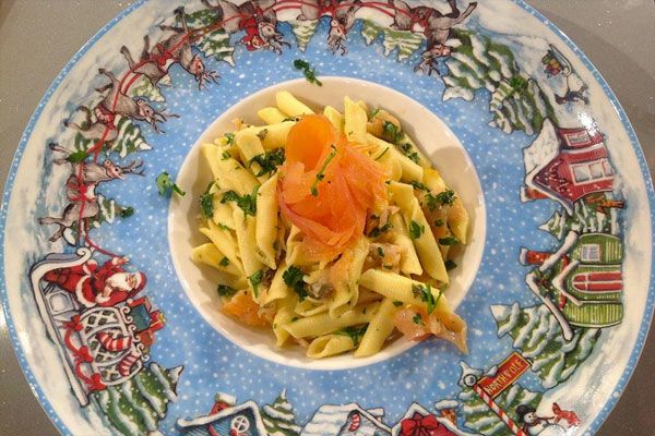 Carbonara di salmone affumicato - Anna Moroni