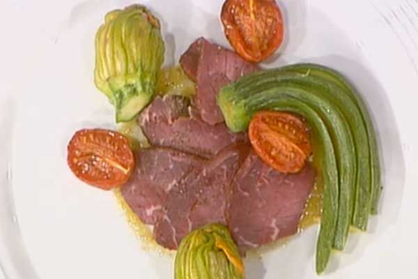 Carne salata con verdure dell'orto - Andrea Ribaldone