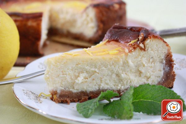 Cheesecake al limone al forno