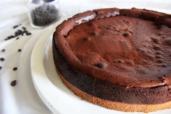 Cheesecake al cioccolato - cotto e mangiato