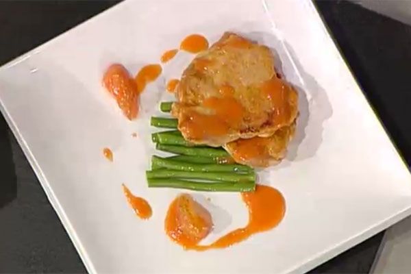 Ricetta Cosce di galletto con pomodori verdi - Andrea Ribaldone Cosce di galletto con pomodori verdi - Andrea Ribaldone