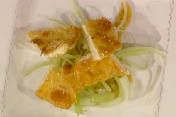 Cotolette di pollo con sedano croccante al limone - Sergio Barzetti