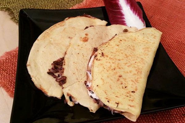 Crepes alla birra e radicchio - Cotto e mangiato