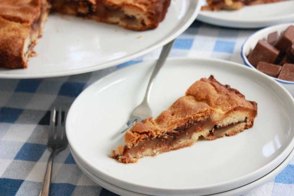 Ricetta Crostata di pere e cioccolato - Suor Germana Crostata di pere e cioccolato - Suor Germana