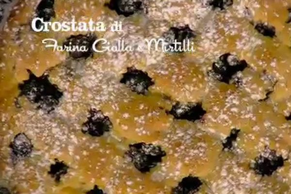 Crostata di farina gialla ai mirtilli - I men di Benedetta