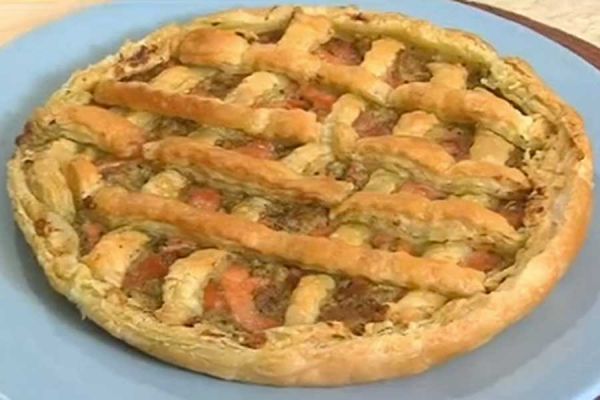 Crostata salata - cotto e mangiato