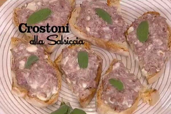 Crostoni alla salsiccia - I men di Benedetta