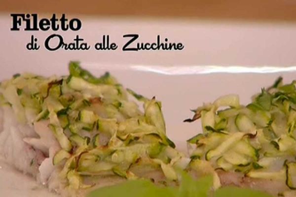 Filetti di orata in crosta di zucchine - I men di Benedetta