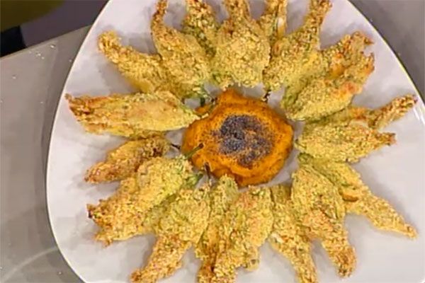 Fiori di zucca croccantissimi al forno